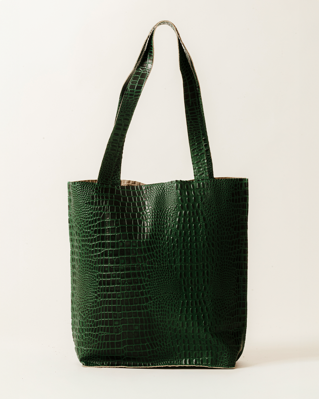 Tote Large Leather Crocodile