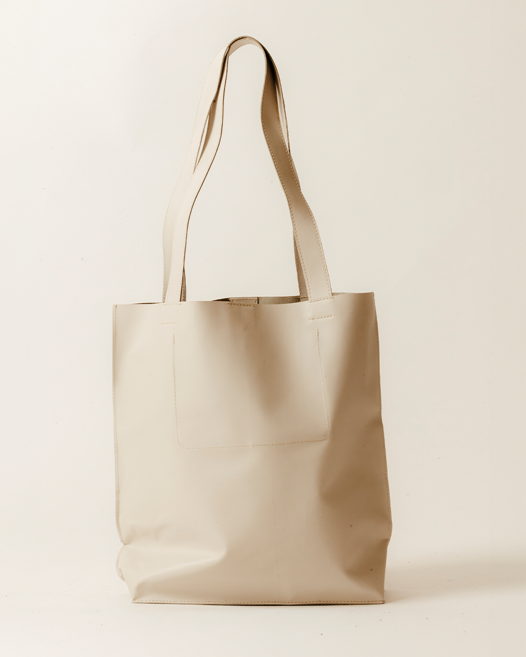 Tote Large Leather White