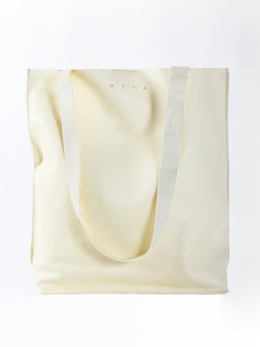 Tote Large Leather White