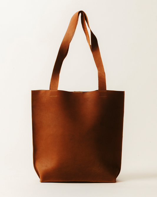 Tote Large Leather Cammel