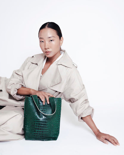 Tote Mini Leather Crocodile