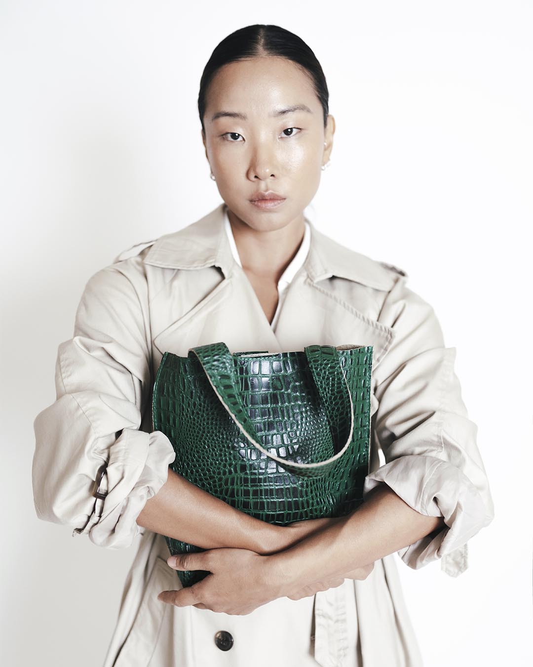 Tote Medium Leather Crocodile