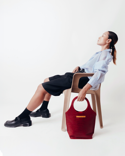 Tote Mini Halo Leather Crocodile