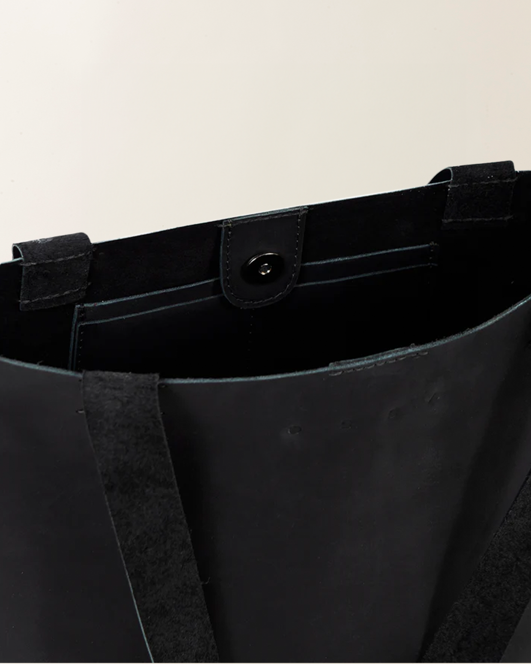 Tote Large Leather Black