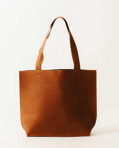Tote Medium Leather Camel