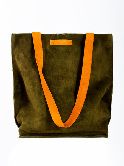 Tote Large Suede Oliva - Ossa Bags