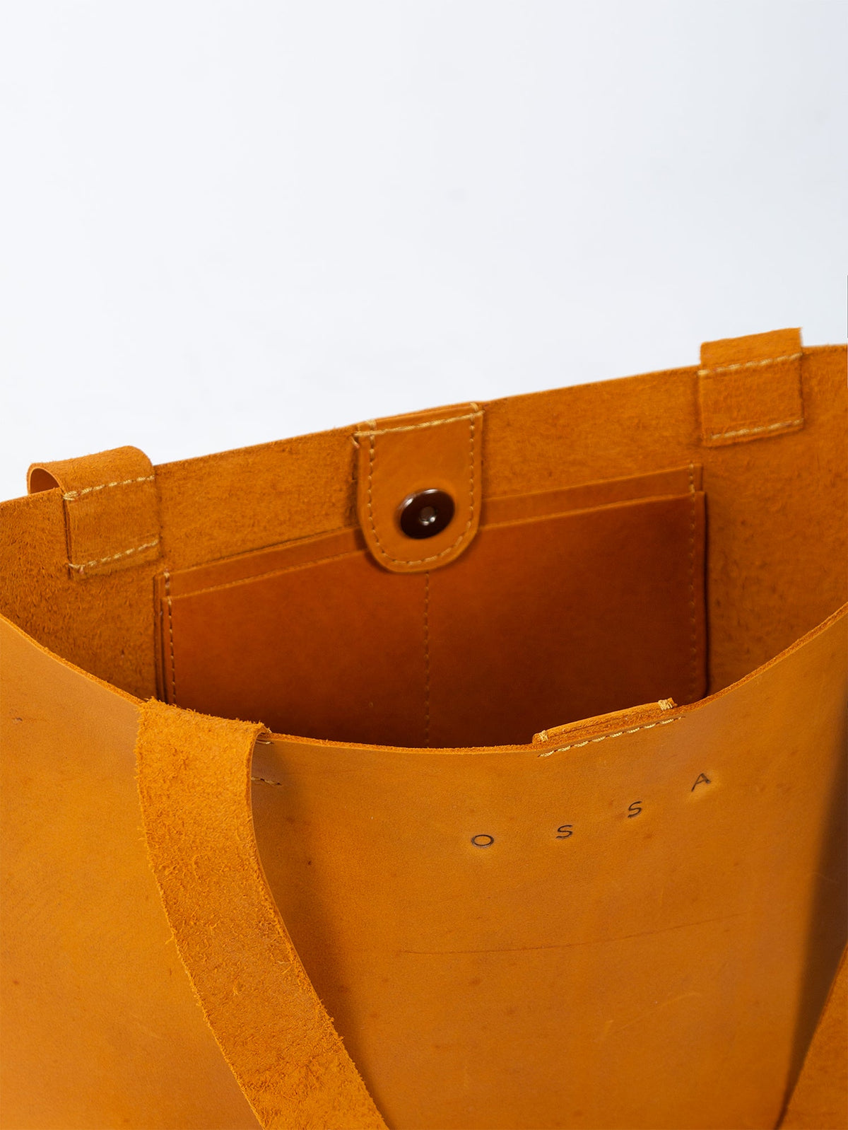 Tote Medium Leather Camel - Ossa Bags