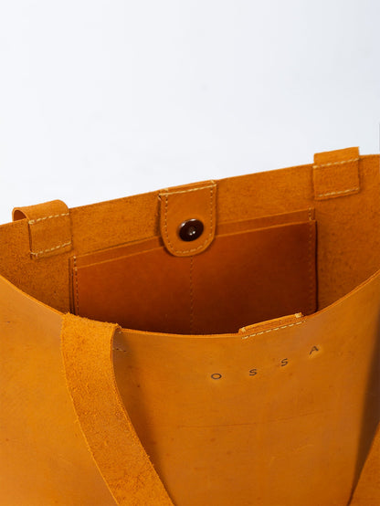 Tote Medium Leather Camel - Ossa Bags