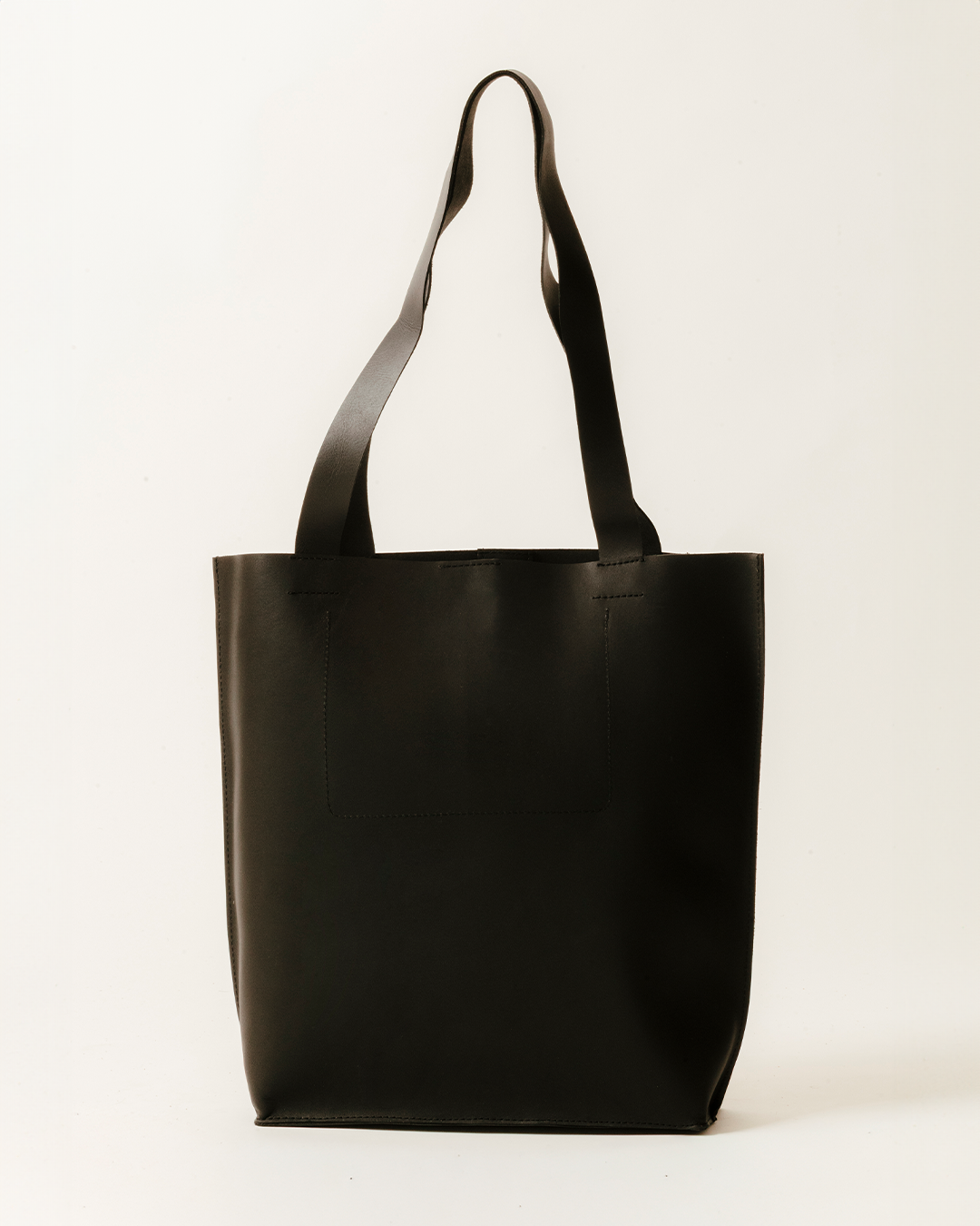 Tote Large Leather Black