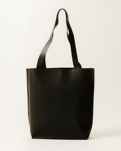 Tote Large Leather Black